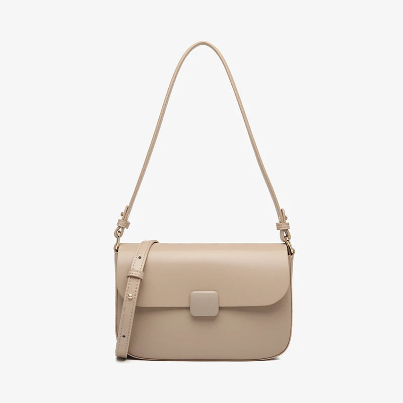 Luxury handbags female crossbody bags Tofu small square shoulder bag, Women bags new fashion 2025 genuine cowhide leather satchel