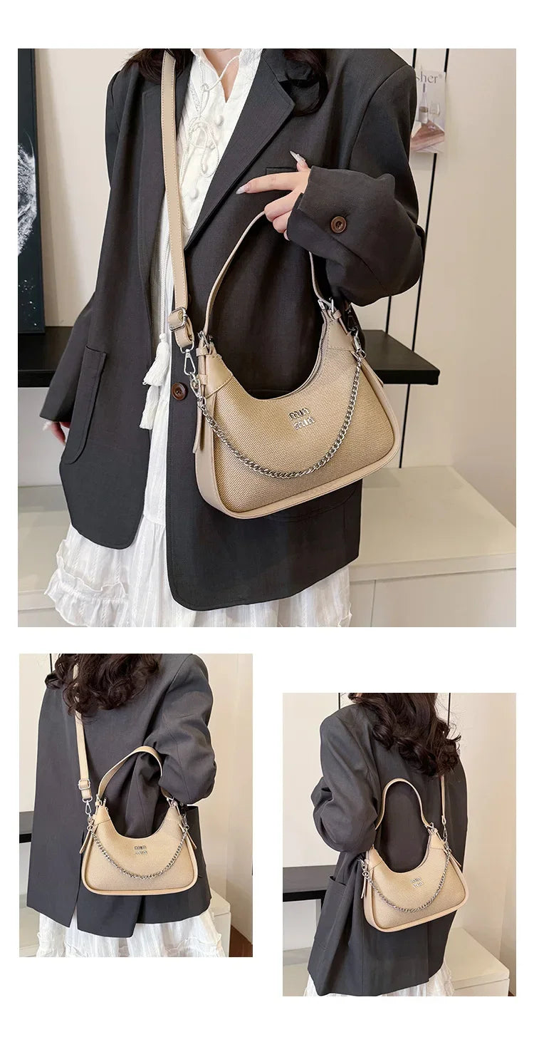 2025 EarlySpring New Simple and Casual Fashion Women's Armpit Handbag High-end and Trendy ShoulderBag for Style-conscious Ladies