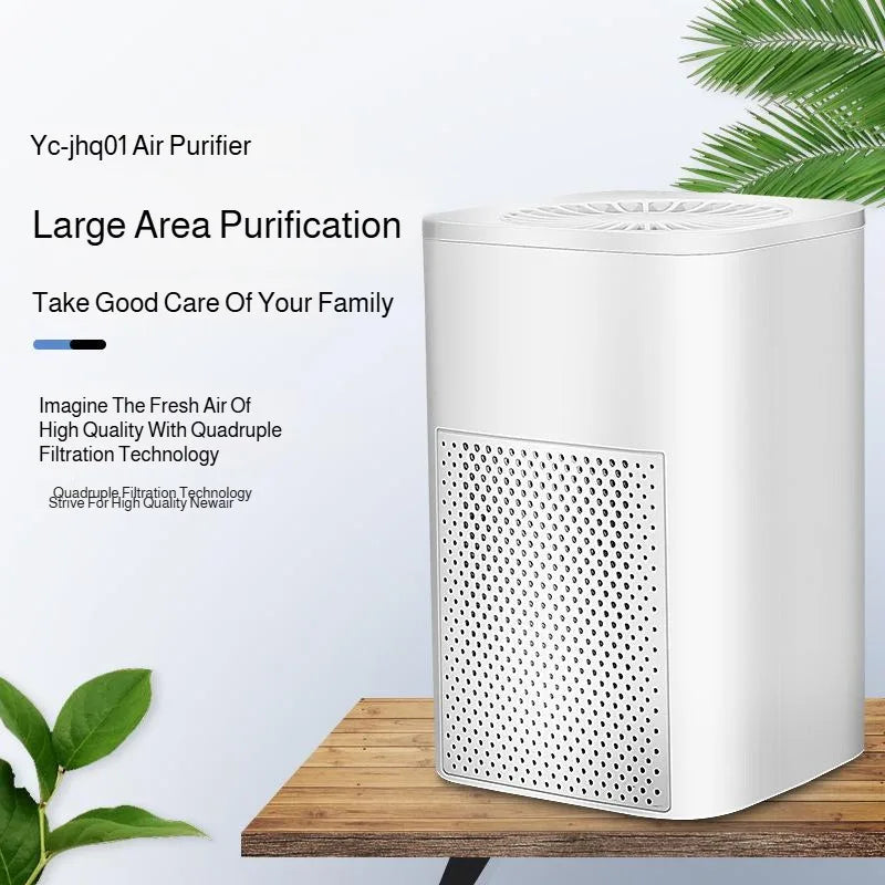 Air Purifier Smoke Odor Negative Ion Generator Household HEPA Air Purifier Efficient Purifying Air Formaldehyde for Car and Room