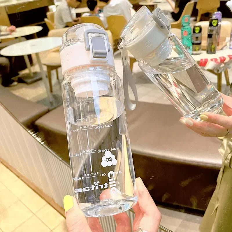 2024 550ml Tritan Sport Bottle Travel Water Bottles BPA FREE Tritan Drink Bottle Cup for Girl Boy School Outdoor Plastic Bottles