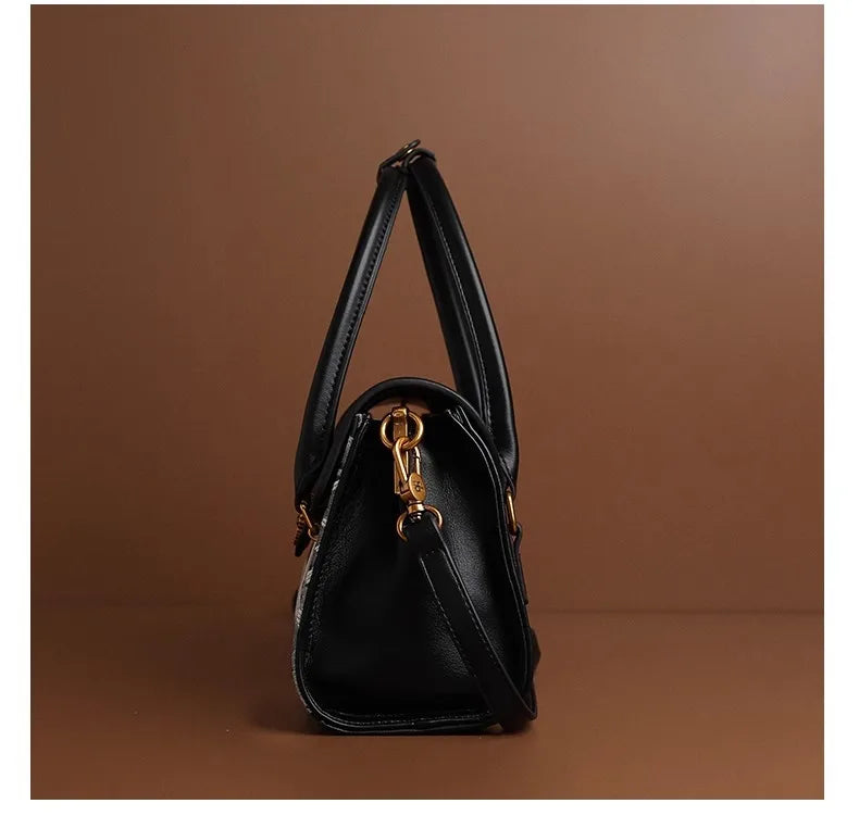 Classic Elegant Ladies Hand Bag By Famous Designer Luxury Brand Leather Shoulder Messenger Bag For Gifts