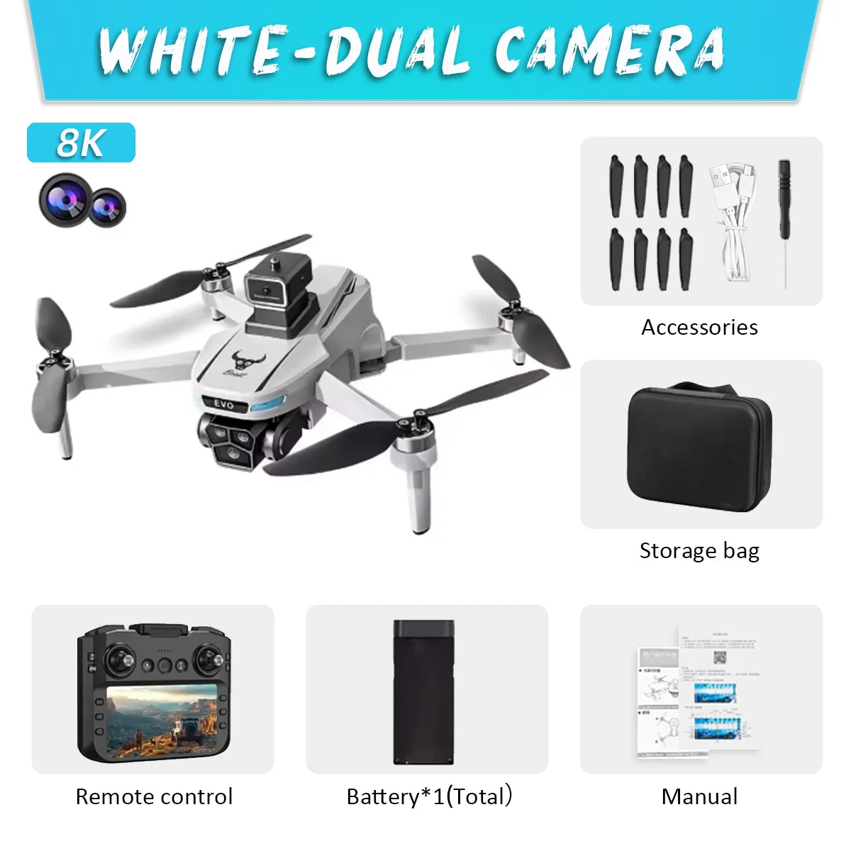 New SG901 MAX GPS Drone Professional 8K Camera Aerial FPV Brush Avoiding Obstacle with Large Screen Remote Control Folding Drone