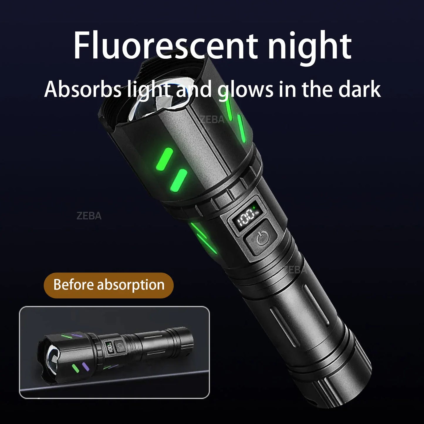 2025 Ultra Powerful Windproof Fire Starting Flashlight Rechargeable High Power Torch Focused Light Source Can Light A Flame Lantern