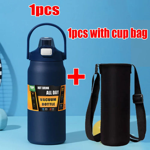 1500ML Stainless Steel Thermo Bottle Portable Thermos Large Capacity