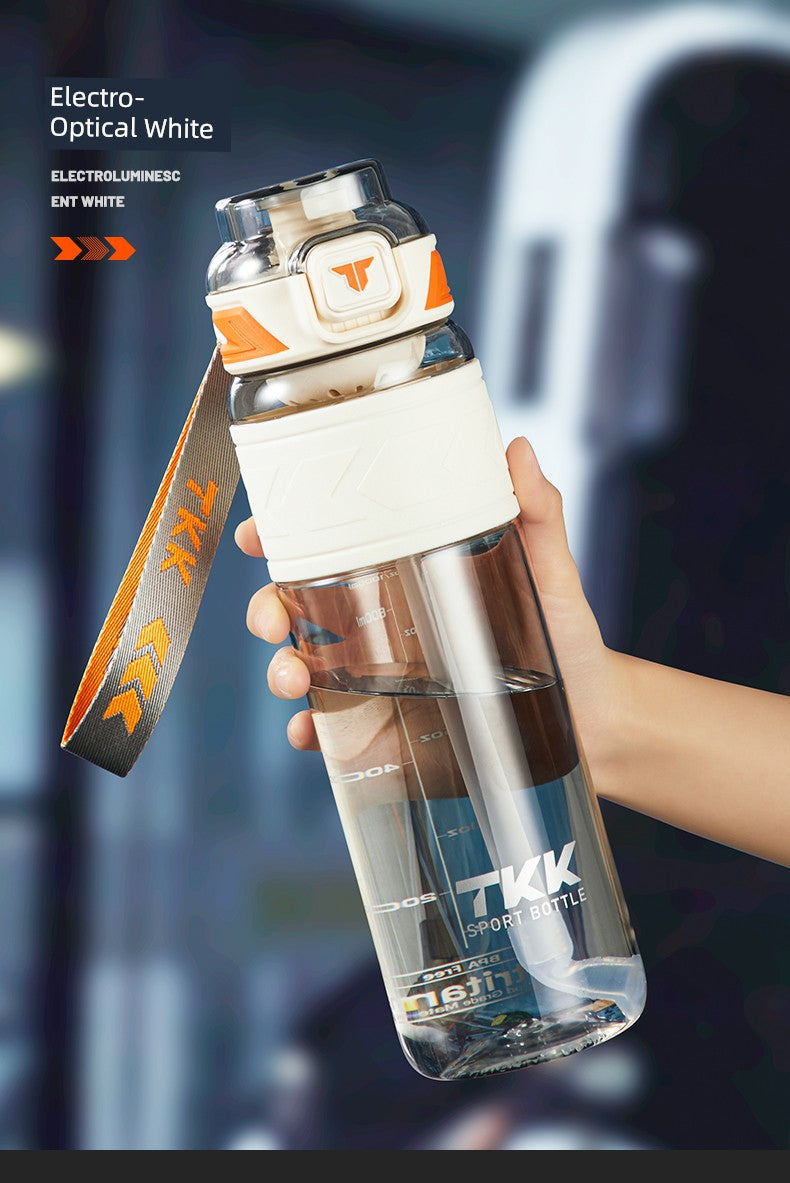 Sports Water Cup for Boys and Girls, Large Capacity, Summer Simple Design for Students, High Temperature Resistant Tritan Water Kettle