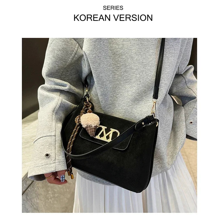 High-Quality Leather Shoulder Bag for Ladies, Women's Handbag by Famous Designer, Popular Classic Tote Elegant Style