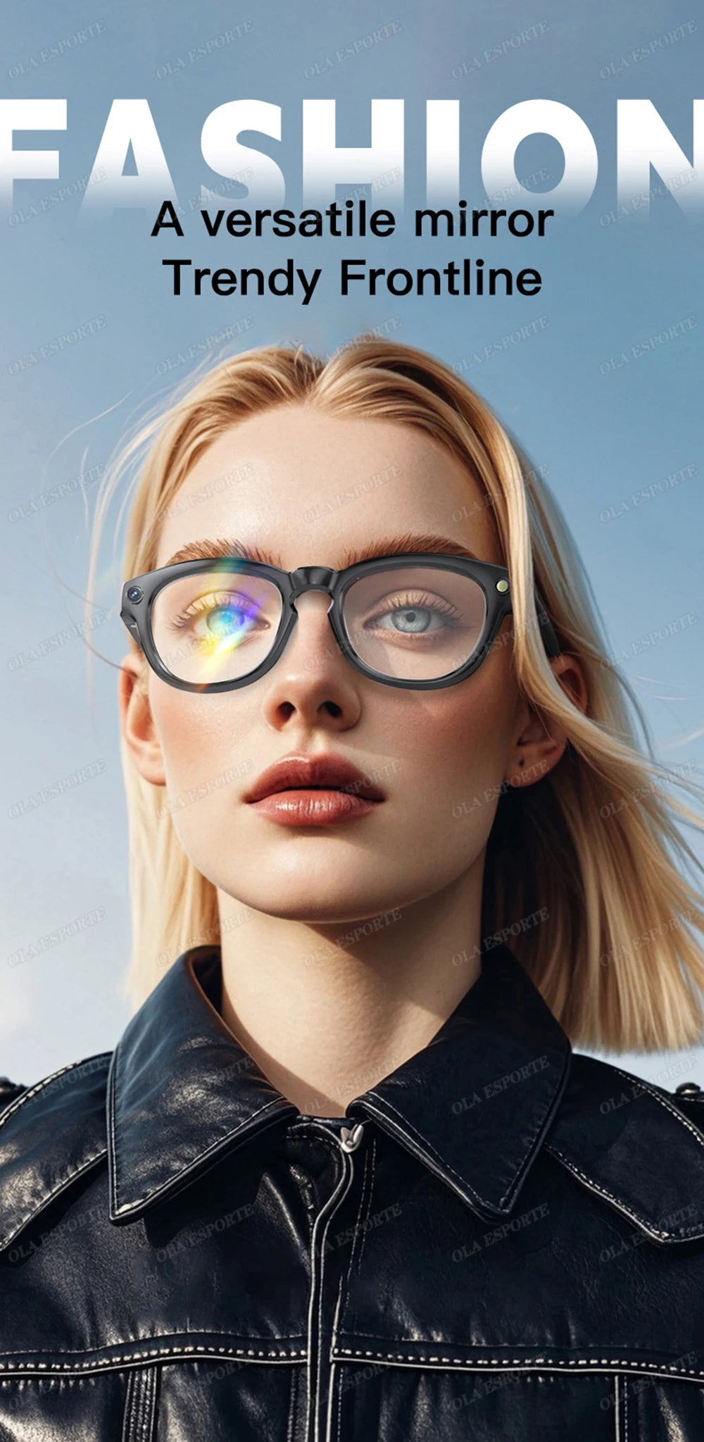 AI Smart Glasses Photo Sense Camera Bluetooth Music Call Intelligent Recording Ip65 Waterproof Bluetooth Sunglasses Men, Women