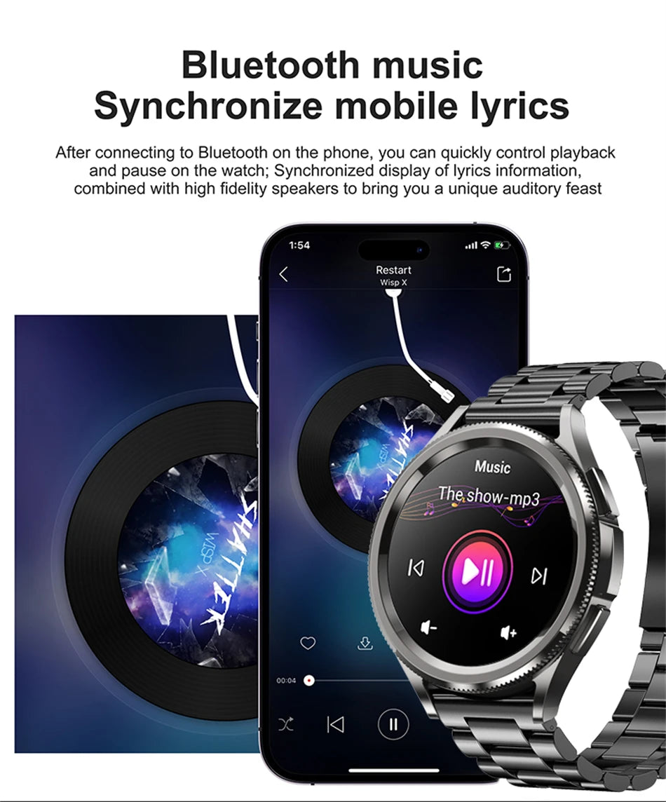 2025 New Watch 6 Classic Smartwatch Men GPS Sports Amoled Screen Heart Rate Waterproof Bluetooth Call Music Smart Watch Women