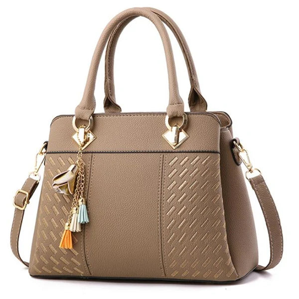 Gusure Luxury Handbag Women Crossbody Bag with Tassel hanging Large Capacity Female Shoulder Bags Embroidery Tote bag