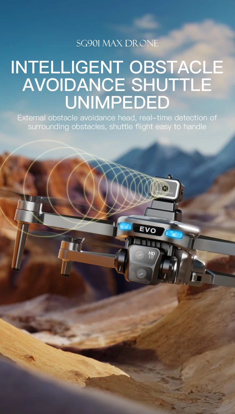 New SG901 MAX GPS Drone Professional 8K Camera Aerial FPV Brush Avoiding Obstacle with Large Screen Remote Control Folding Drone