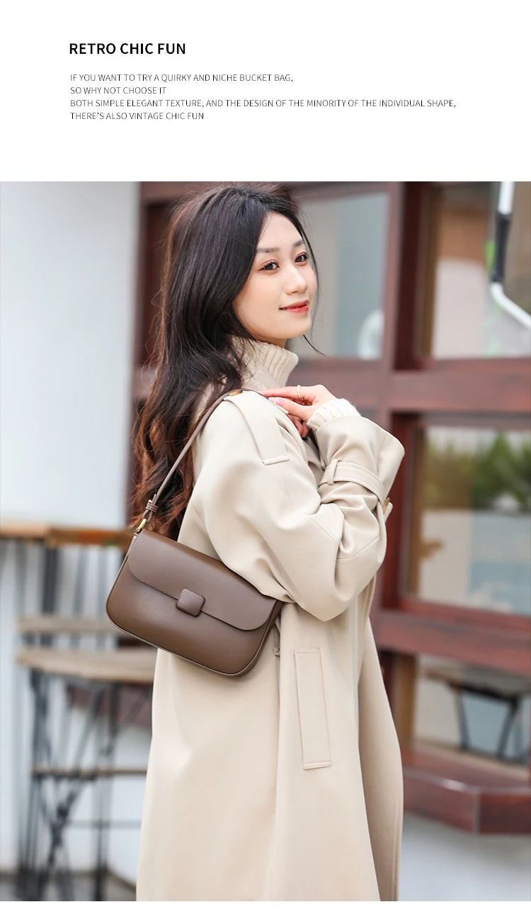 Luxury handbags female crossbody bags Tofu small square shoulder bag, Women bags new fashion 2025 genuine cowhide leather satchel