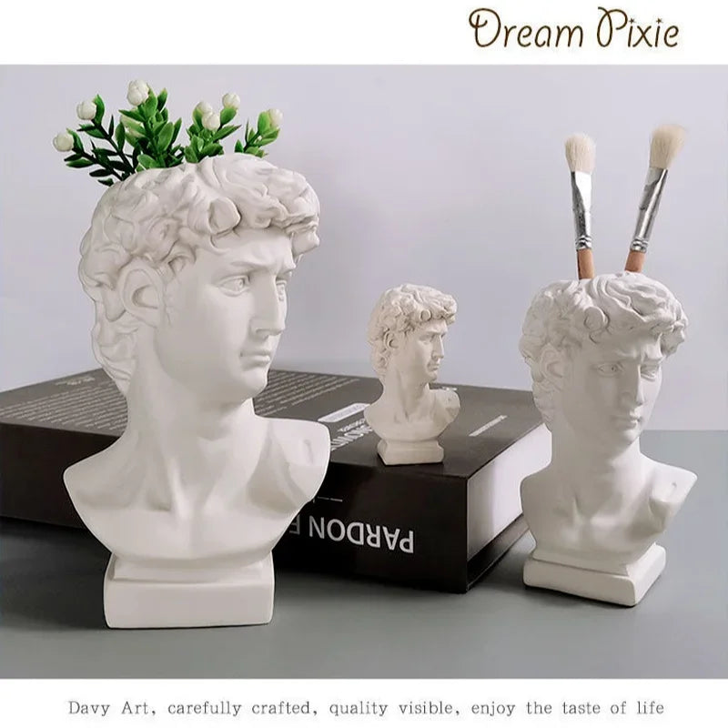 Ins Nordic David Vase Hydroponic Vase Ornaments Flower Pot Makeup