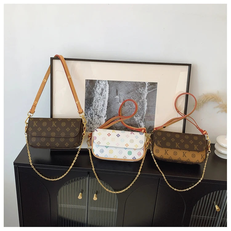 Classic Elegant Ladies Shoulder Bag Luxury Leather Handbag Designer Crossbody Purse Women's Tote Fashion Stylish Gift
