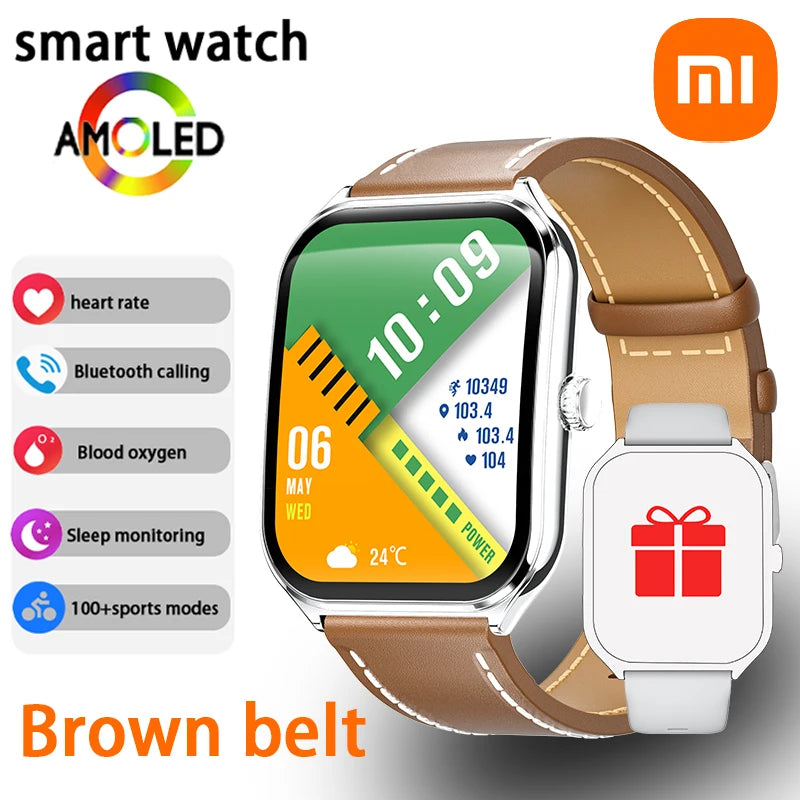 Xiaomi New Ultra Thin Smart Watch Men 1.96" AMOLED 360*360 HD Pixel Display always Show Time Call Reminder Smartwatch Ladies