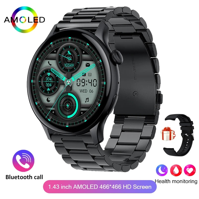 2024 True AMOLED Smart Watch Ladies Screen always Show Time 466*466 HD Health Tracker Voice Calling Smartwatch Women For Xiaomi