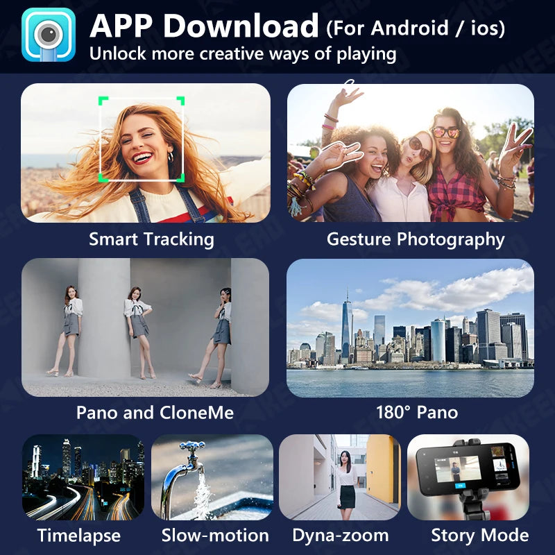 Q18 Desktop Following the shooting Mode Gimbal Stabilizer Selfie Stick Tripod with Fill Light for Smartphone