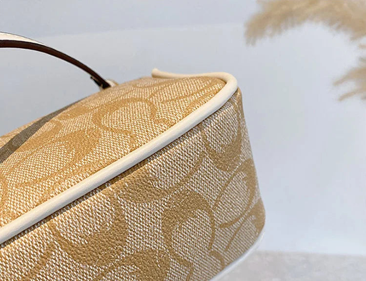 Ladies Classic Geometry Pattern Multifunctional Crossbody Bag 2025 Women's Handbag Fashionable Printed Shoulder Bag PU Leather