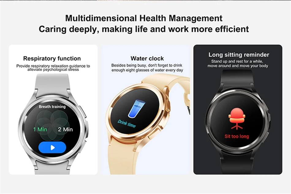 2025 New Watch 6 Classic Smartwatch Men GPS Sports Amoled Screen Heart Rate Waterproof Bluetooth Call Music Smart Watch Women