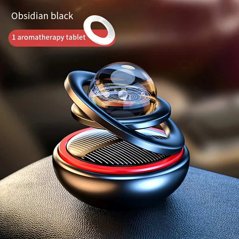 Car Air Freshener Solar Energy Air Purifier for Car Interior Autorotation Decoration Perfume Diffuser Interplanetary Suspension