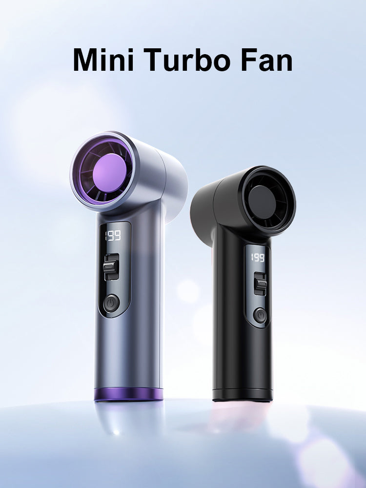 Rechargeable Electric Handheld Fan 199 Speeds Adjustable Portable Outdoor Mini Air Cooling Turbo Fan Personal Fan with Lanyard