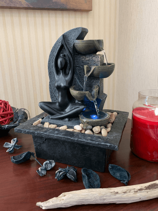 Felicity Tabletop Meditation Fountain With Led Light
