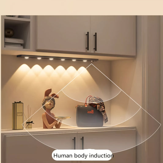 LED Motion Sensing Strip Light with Rechargeable USB and Color