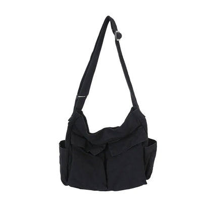 Women Vintage Handbag Canvas Teenager Shoulder Tote Bags Messenger Bags Ladies Casual Handbag Crossbody Purse
