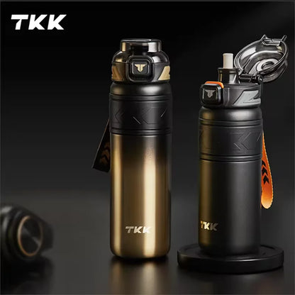600ml 1000ml 16oz 32oz 316 Stainless Steel Thermos with Straw Vaccum Insulated Thermo Sport Bottle  Double Wall Coffee Bottle