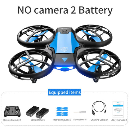 New V8 Mini Drone 4K 1080P HD Camera WiFi Fpv Air Pressure Altitude Hold Black Quadcopter RC Drone