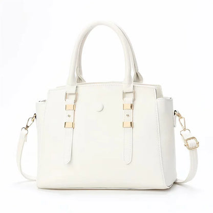 2024 New Women's Large-Capacity Retro Leisure Bag Casual Tote Oblique Straddle One-Shoulder Handbag Zipper Pure Color Simple