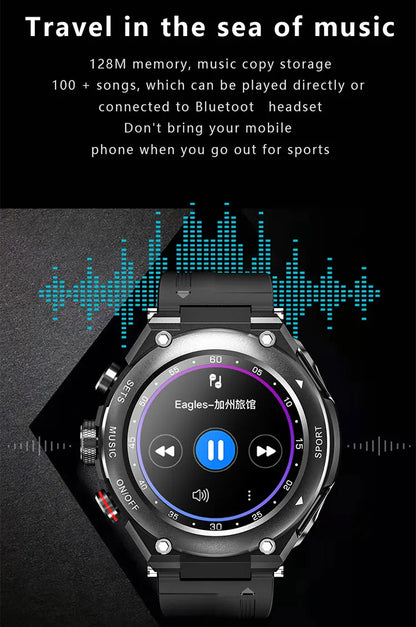 T92 Smart Watch with Earbuds 2-in-1 Music Player Heart Rate & Blood Pressure Monitor Waterproof IP67 Answer Calls with Earphones