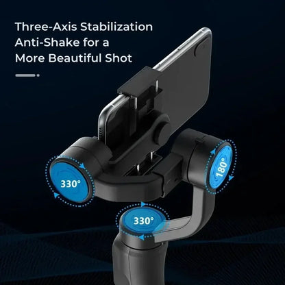 H4 3 Axis Handheld Smartphone F6 Gimbal Stabilizer Cellphone for Action Camera Phone Video Record Face Tracking VLOG Selfie