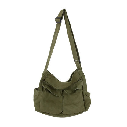 Women Vintage Handbag Canvas Teenager Shoulder Tote Bags Messenger Bags Ladies Casual Handbag Crossbody Purse