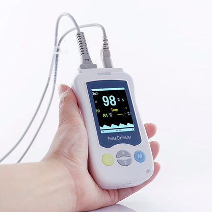 Portable Digital Handheld Pulse Oximeter Instrument and Multi-Parameter Vital Signs Monitor