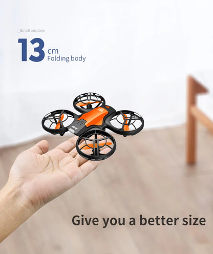 New V8 Mini Drone 4K 1080P HD Camera WiFi Fpv Air Pressure Altitude Hold Black Quadcopter RC Drone