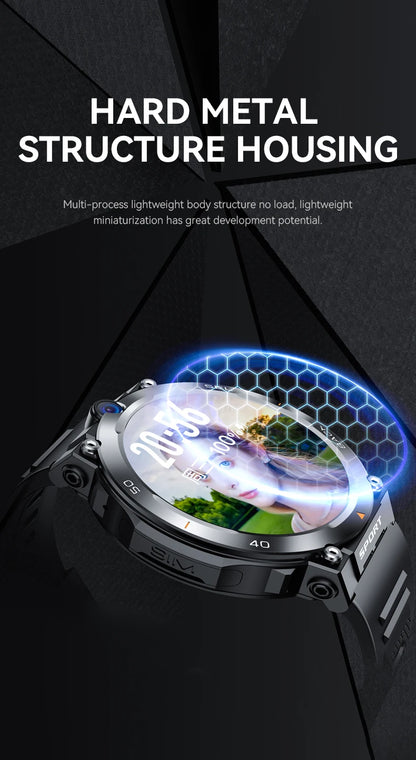 2024 4G 5G Smart Watch H10 WiFi GPS Dual Camera Video Call NFC 4+64GB 900MAH Battery Android Sport Smart Watch