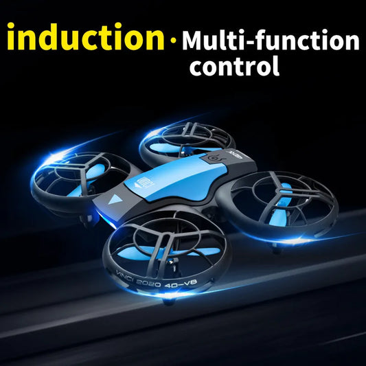 New V8 Mini Drone 4K 1080P HD Camera WiFi Fpv Air Pressure Altitude Hold Black Quadcopter RC Drone