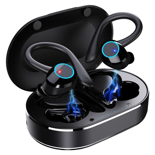 2025 Wireless Earbud YKK-Q23 BT 5.1 Ear Buds in Ear Hook Sports Headphone With Earhook Waterproof Touch Earphone Running Fitness