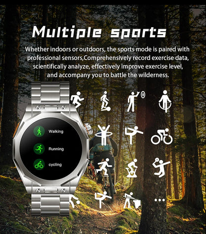 VALDUS NFC Android 5.1 Phone Smart Watch GPS Sleep Monitoring Womens Health Z83 Max 1.52 Inch AMOLED HD Screen Smartwatch