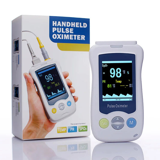 Portable Digital Handheld Pulse Oximeter Instrument and Multi-Parameter Vital Signs Monitor