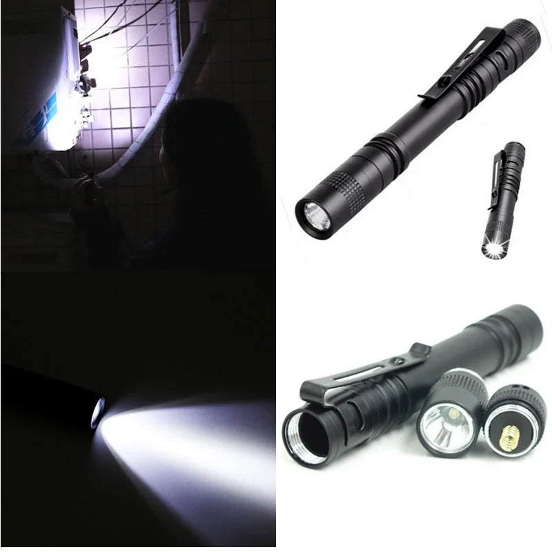 Portable LED Flashlight Strong Light Flashlight Pocket Small Flashlight LED Flashlight Medical Waterproof Pen Torch Light