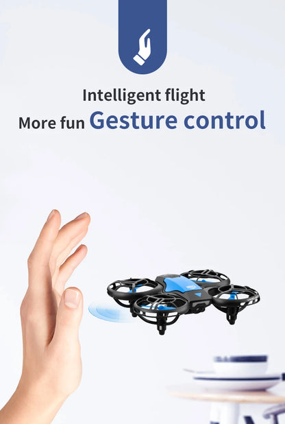 New V8 Mini Drone 4K 1080P HD Camera WiFi Fpv Air Pressure Altitude Hold Black Quadcopter RC Drone