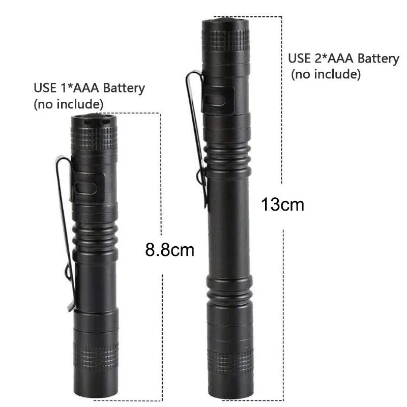 Portable LED Flashlight Strong Light Flashlight Pocket Small Flashlight LED Flashlight Medical Waterproof Pen Torch Light