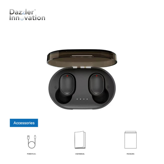 Dazzler Bluetooth Earphones for Gym, IPX4 Waterproof, 30H Playtime, Magnetic Earbuds, Anti-Loss Design