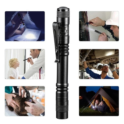 Portable LED Flashlight Strong Light Flashlight Pocket Small Flashlight LED Flashlight Medical Waterproof Pen Torch Light