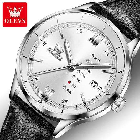 OLEVS 2931  Luxury Chronograph Quartz Watch  Ceramic Japanese Movement Watch Mens Watches for Man Orologi