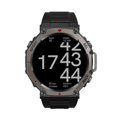 DM58 Round Smartwatch GPS Smart Watch for Men Waterproof 5ATM Water Sports Surfing, Diving, Paragliding, Swimming