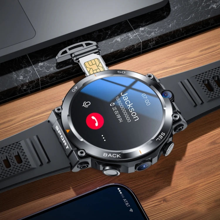 2024 4G 5G Smart Watch H10 WiFi GPS Dual Camera Video Call NFC 4+64GB 900MAH Battery Android Sport Smart Watch