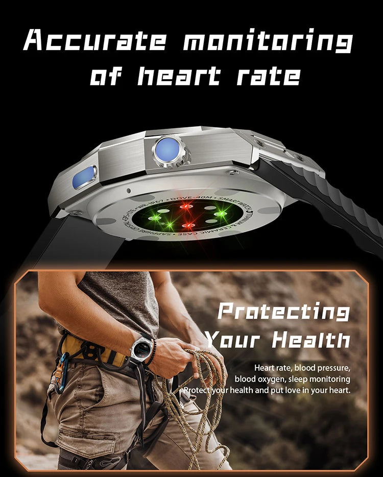 VALDUS NFC Android 5.1 Phone Smart Watch GPS Sleep Monitoring Womens Health Z83 Max 1.52 Inch AMOLED HD Screen Smartwatch
