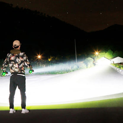 Super Bright USB Rechargeable Searchlight LED Flashlight Waterproof Ultra-Long Range Hand lamp Outdoor Hunting Fishing Light